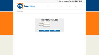 
                            10. Online login - CTI Couriers