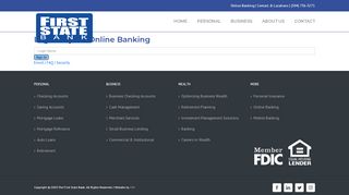 
                            10. Online Login - First State Bank