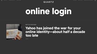 
                            2. online login — Quartz