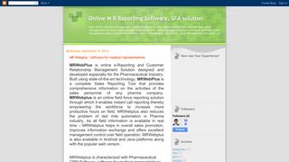 
                            7. Online M R Reporting Software, SFA solution