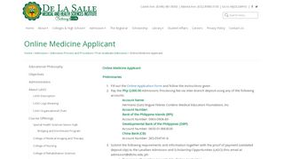 
                            12. Online Medicine Applicant - Academics De La Salle Medical and ...