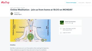 
                            7. Online Meditation - join us from home at 18:30 on MONDAY | Meetup