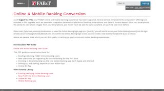 
                            4. Online & Mobile Banking Conversion › First Arkansas Bank & Trust