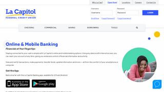 
                            2. Online & Mobile Banking | La Capitol Federal Credit Union