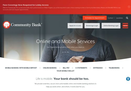 
                            11. Online & Mobile Banking Services | Community Bank of Parkersburg