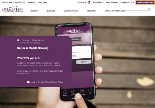 
                            11. Online & Mobile Banking | UMassFive