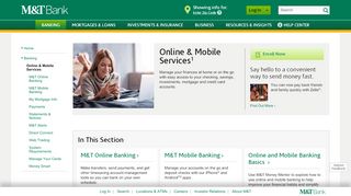 
                            7. Online & Mobile Services - Banking | M&T Bank - mtb MTB