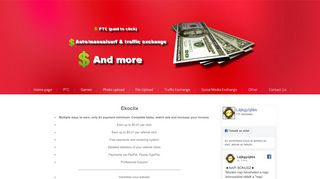 
                            13. Online money list-Ptc, photo upload, autosurf and more - ...