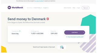 
                            11. Online Money Transfer to Denmark | WorldRemit
