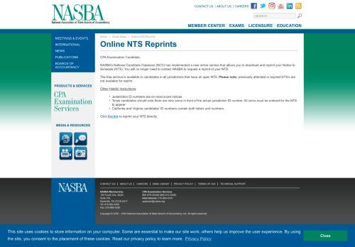
                            12. Online NTS Reprints | NASBA