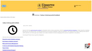 
                            11. Online Ordering with Grubhub - Upserve POS