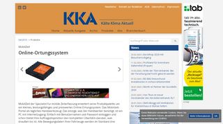 
                            12. Online-Ortungssystem - Kälte Klima Aktuell