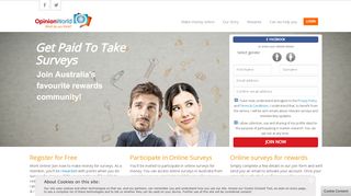 
                            9. Online Paid Survey Site | Opinion World Australia