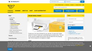 
                            12. Online Parcel Stamps - Post AG