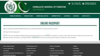 
                            6. Online Passport | Consulate General Of Pakistan