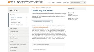 
                            4. Online Pay Statements - Payroll