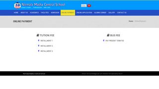 
                            3. Online Payment - Nirmala Matha Central School