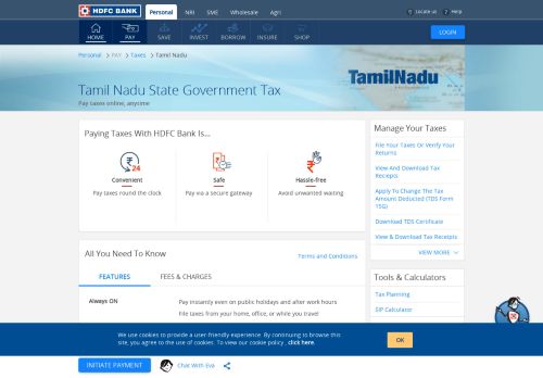 
                            6. Online Payment of Taxes to the Government of Tamil Nadu at HDFC ...