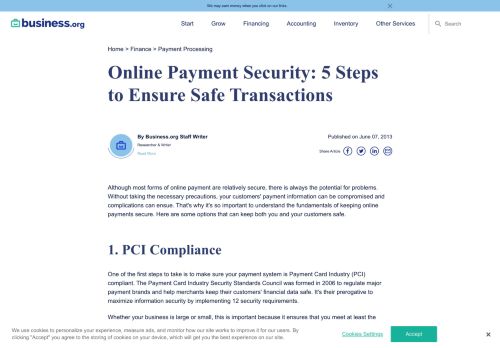 
                            12. Online Payment Security: 5 Steps to Ensure Safe ... - Business.org