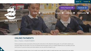 
                            13. ONLINE PAYMENTS | St John's Primary and Nursery School