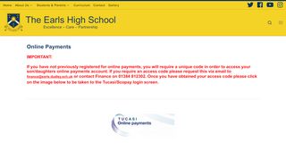 
                            4. Online Payments – The Earls High School