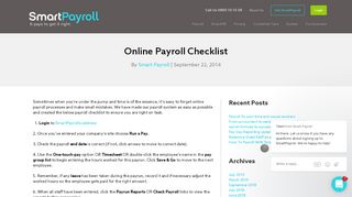 
                            9. Online Payroll Checklist - Smart Payroll