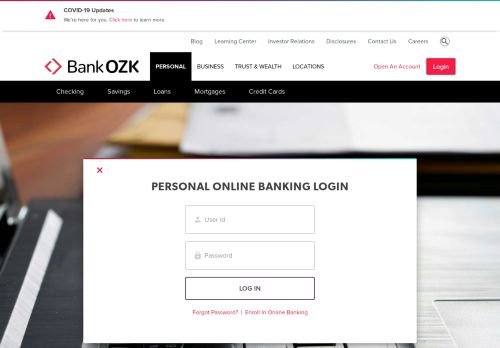 
                            9. Online Personal Banking Sign In | Bank OZK