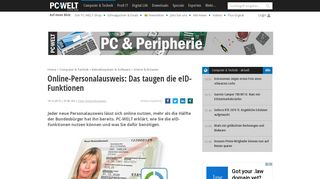 
                            11. Online-Personalausweis: Das taugen die eID-Funktionen - PC-WELT