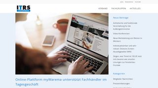 
                            8. Online-Plattform myWarema unterstützt Fachhändler im ... - ITRS eV