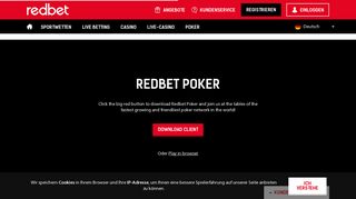
                            10. Online Poker bei redbet - Spielen Sie Poker online