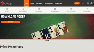 
                            10. Online Poker for Real Money. Play Online Poker at Ignition Casino