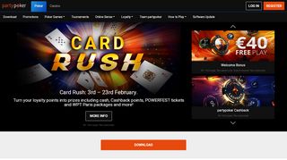 
                            4. Online Poker | Play live and online games with partypoker
