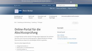 
                            5. Online-Portal für die Abschlussprüfung - IHK Rhein-Neckar