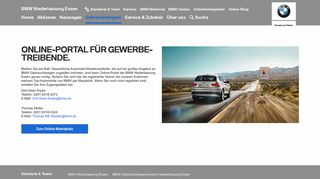 
                            5. Online Portal für Gewerbetreibende - BMW Niederlassung Essen