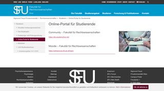 
                            6. Online-Portal für Studierende CIS | Sigmund Freud PrivatUniversität