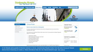 
                            1. Online-Portal - Stadtwerke Rinteln