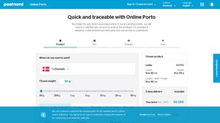 
                            1. Online Porto PostNord: Her kan du købe portokoder og labels online.