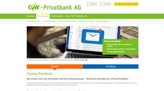 
                            7. Online-Postfach - CVW-Privatbank AG