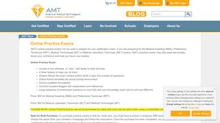 
                            7. Online Practice Exams - American Medical Technologists