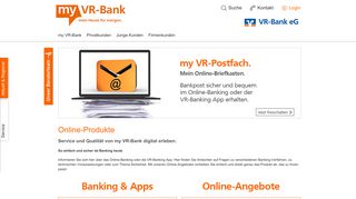 
                            3. Online-Produkte - my VR-Bank