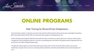 
                            1. Online Programs - Lisa Sasevich