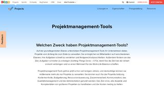 
                            4. Online-Projektmanagement-Tools: Zoho Projects