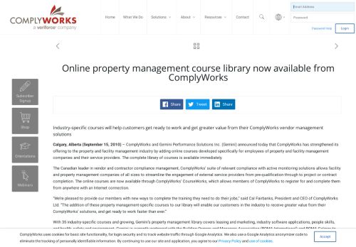 
                            9. Online property management course library now ... - ComplyWorks