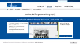 
                            2. Online-Prüfungsanmeldung – Leibniz Universität Hannover