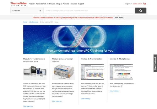 
                            12. Online real-time PCR training | Thermo Fisher Scientific - US