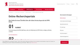 
                            9. Online-Rechercheportale | HWR Berlin