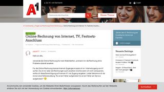 
                            12. Online-Rechnung von Internet, TV, Festnetz-Anschluss | A1 Community