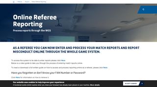 
                            8. Online Referee Reporting - Cheshire FA