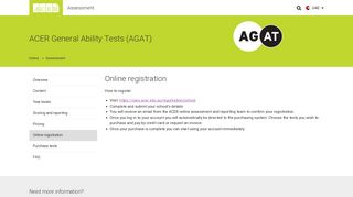 
                            2. Online registration - ACER