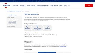 
                            8. Online Registration | CMA CGM